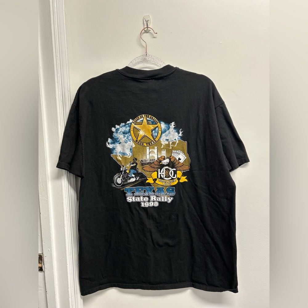 Vintage 1998 Harley-Davidson State Rally Black Tee